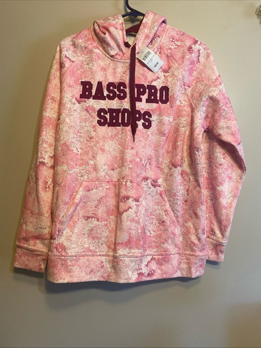 Bass Pro Shops Women Large Pink Game Day Hoodie Camouflage NWT